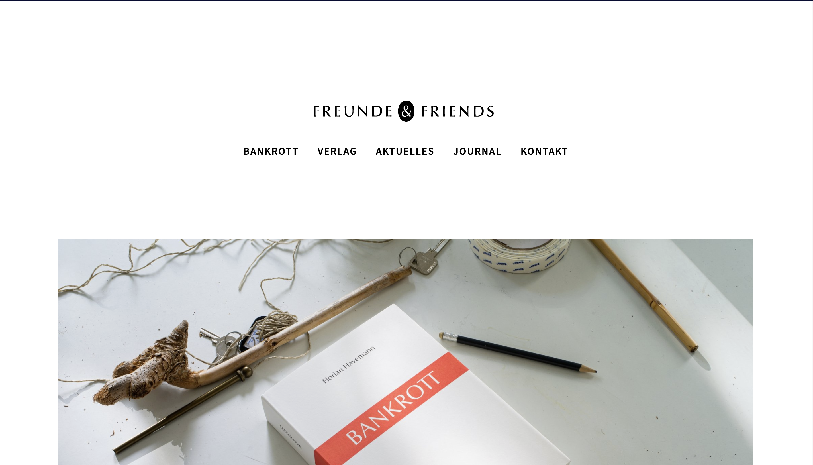Image of Landingpage of Freunde und Friends Verlag